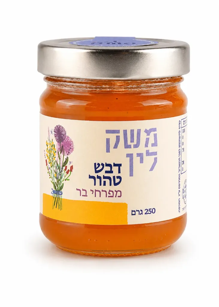 [344] דבש טהור מפרחי בר (250 גרם)