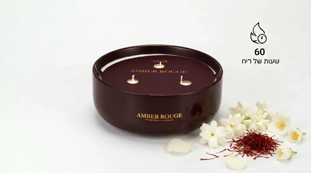 נר בניחוח בושם Whick  מבית Amber Rouge