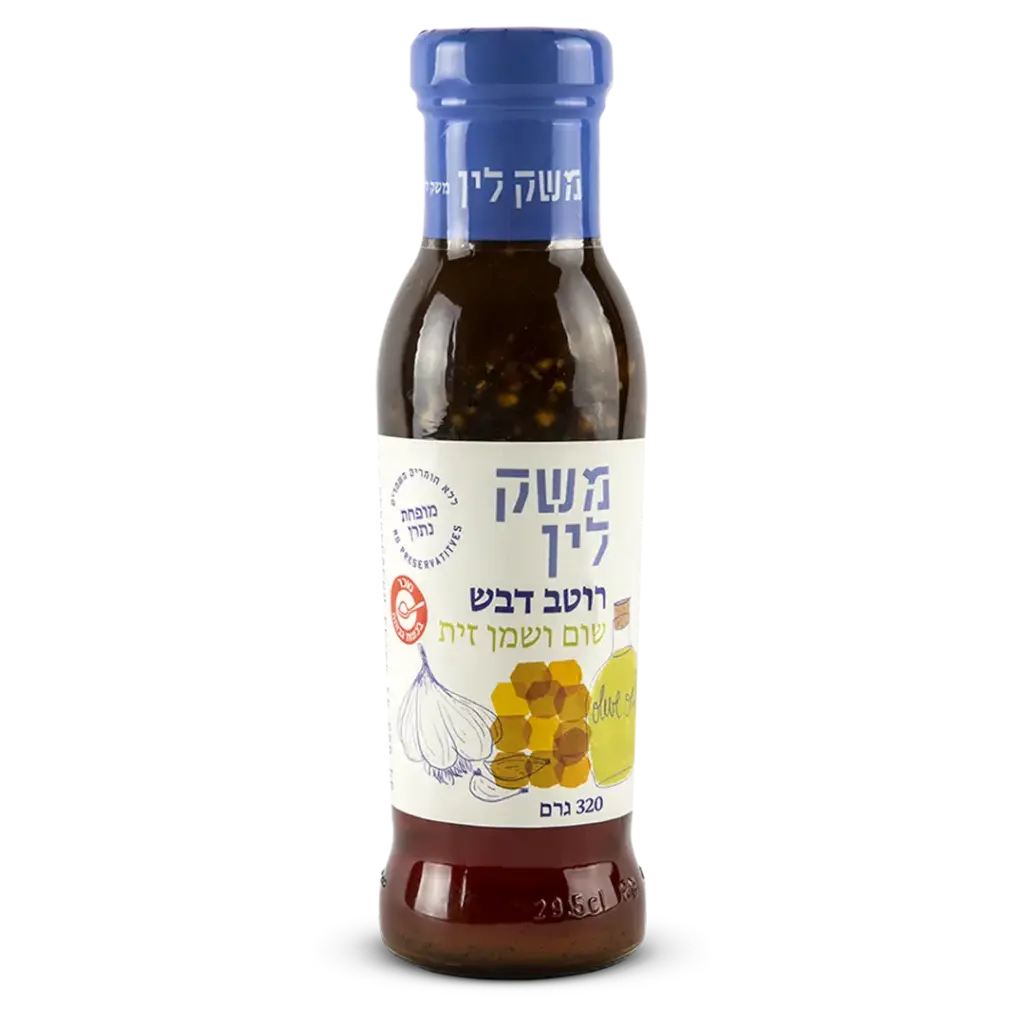 רוטב דבש שום ושמן זית