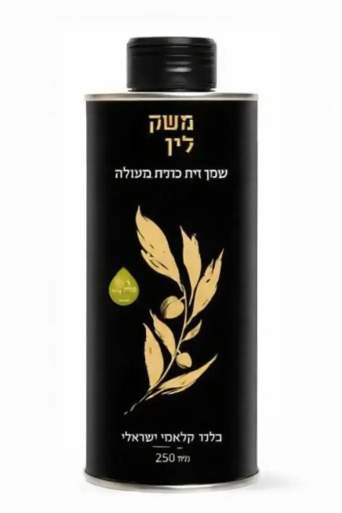 שמן זית ישראלי כתית מעולה בפחית
